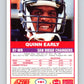 1989 Score #191 Quinn Early Mint RC Rookie San Diego Chargers  Image 2