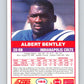 1989 Score #193 Albert Bentley Mint Indianapolis Colts  Image 2