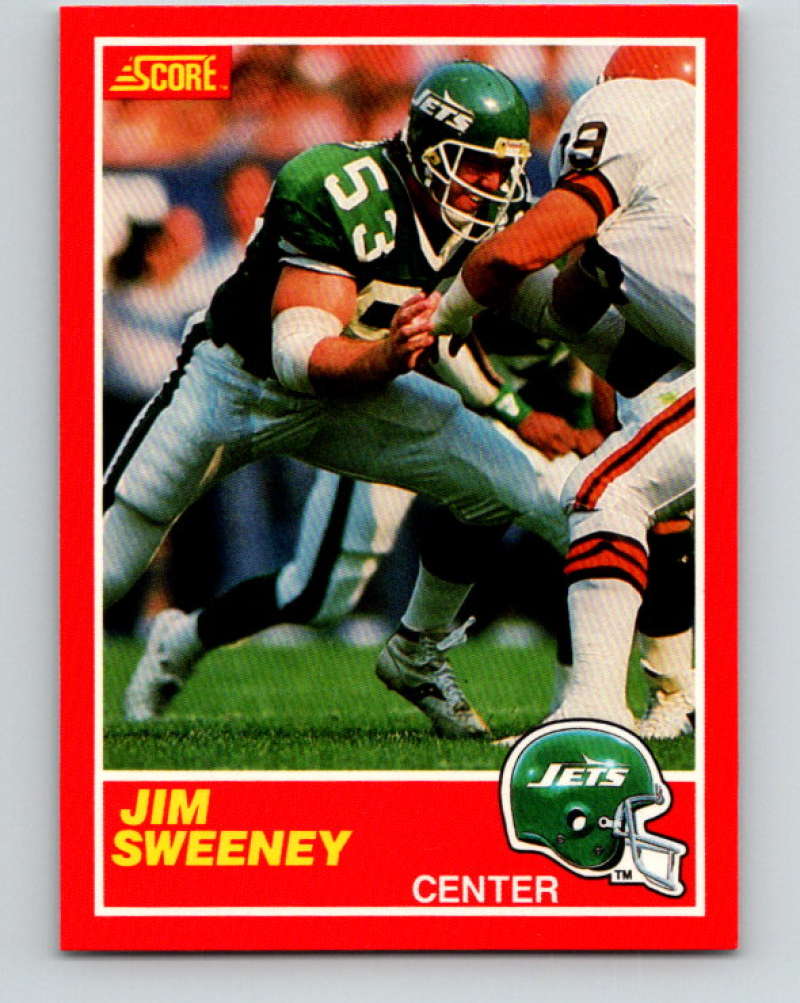 1989 Score #196 Jim Sweeney Mint New York Jets  Image 1