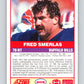 1989 Score #205 Fred Smerlas Mint Buffalo Bills  Image 2