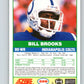 1989 Score #228 Bill Brooks Mint Indianapolis Colts  Image 2