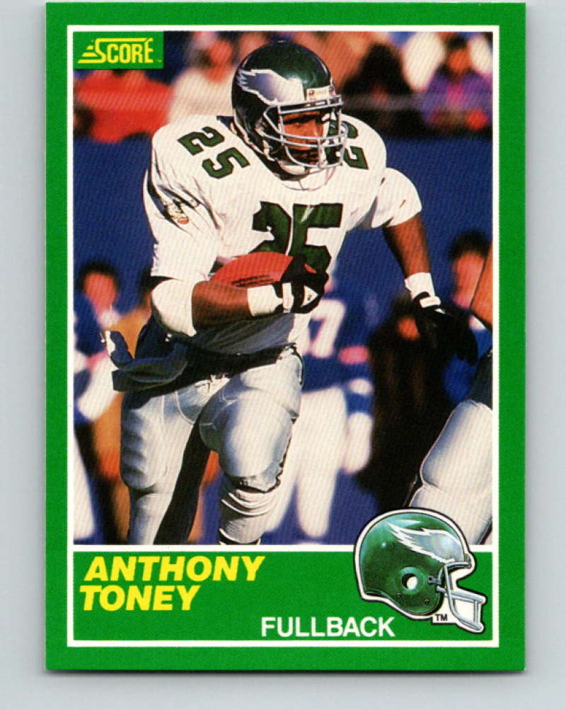 1989 Score #240 Anthony Toney Mint Philadelphia Eagles  Image 1