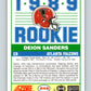 1989 Score #246 Deion Sanders Mint RC Rookie Atlanta Falcons