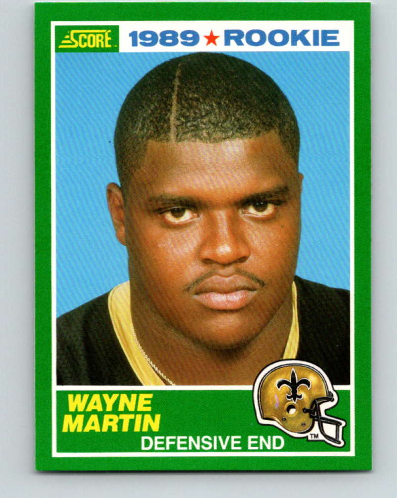 1989 Score #248 Wayne Martin Mint RC Rookie New Orleans Saints  Image 1
