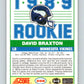 1989 Score #256 David Braxton Mint Minnesota Vikings