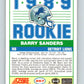 1989 Score #257 Barry Sanders Mint RC Rookie Detroit Lions