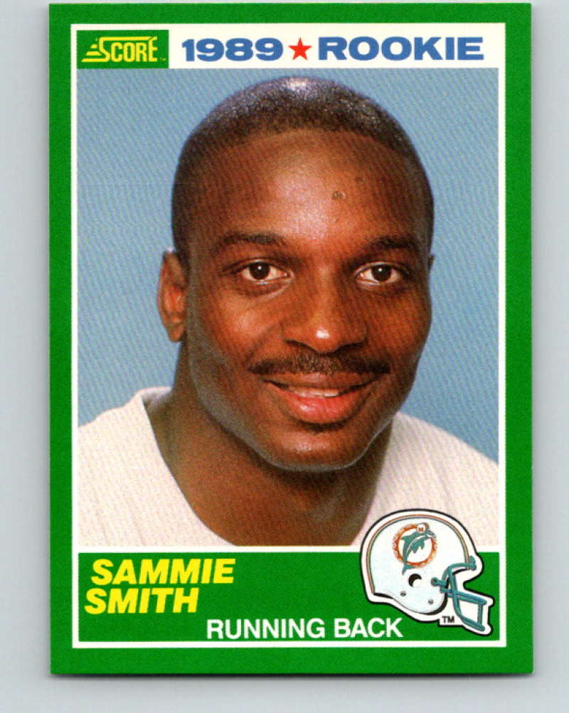 1989 Score #262 Sammie Smith Mint RC Rookie Miami Dolphins  Image 1