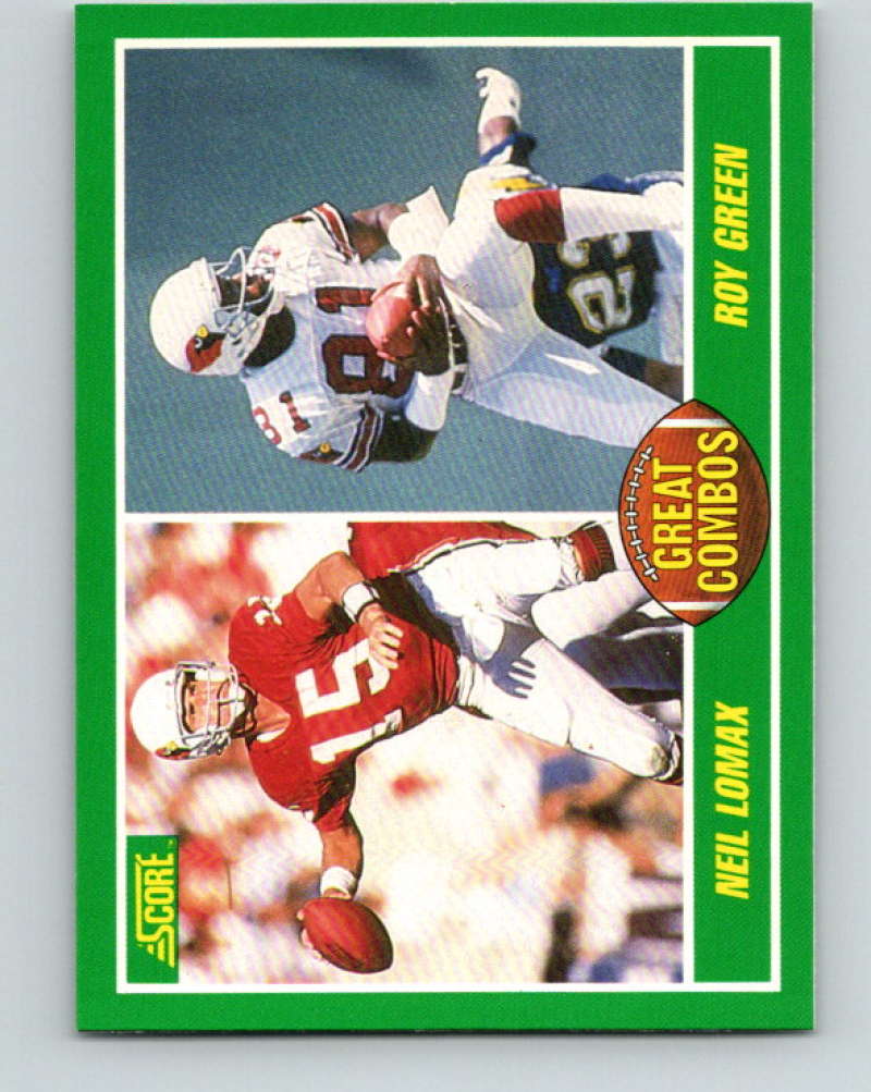 1989 Score #280 Roy Green/Neil Lomax GC Mint Phoenix Cardinals  Image 1