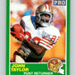 1989 Score #291 John Taylor AP Mint San Francisco 49ers  Image 1