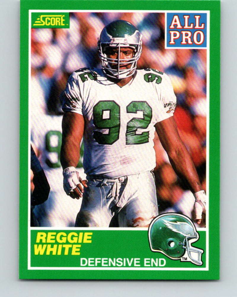 1989 Score #296 Reggie White AP Mint Philadelphia Eagles  Image 1