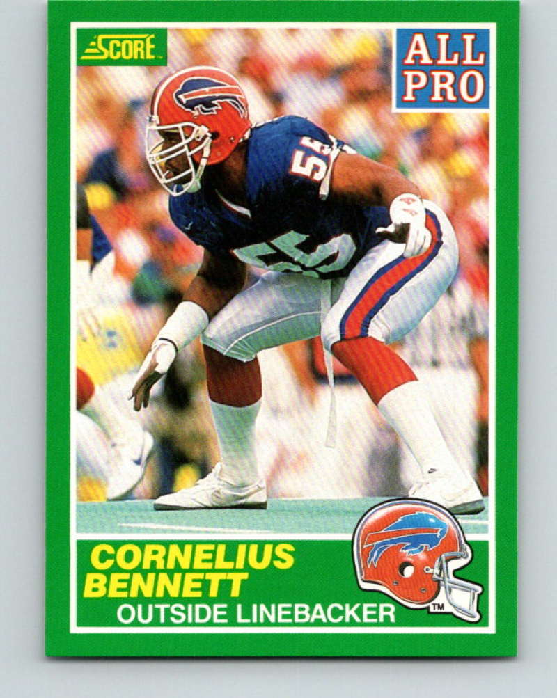 1989 Score #299 Cornelius Bennett AP Mint Buffalo Bills  Image 1