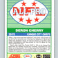 1989 Score #301 Deron Cherry AP Mint Kansas City Chiefs  Image 2