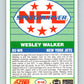 1989 Score #312 Wesley Walker SB Mint New York Jets  Image 2