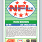 1989 Score #313 Ron Brown SB Mint Los Angeles Rams  Image 2