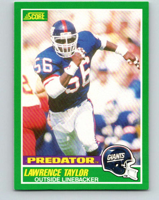 1989 Score #322 Lawrence Taylor P Mint New York Giants