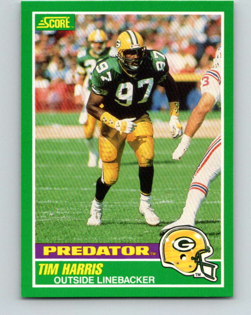 1989 Score #324 Tim Harris P Mint Green Bay Packers  Image 1