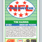 1989 Score #324 Tim Harris P Mint Green Bay Packers  Image 2