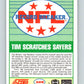 1989 Score #328 Tim Brown RB Mint Los Angeles Raiders  Image 2