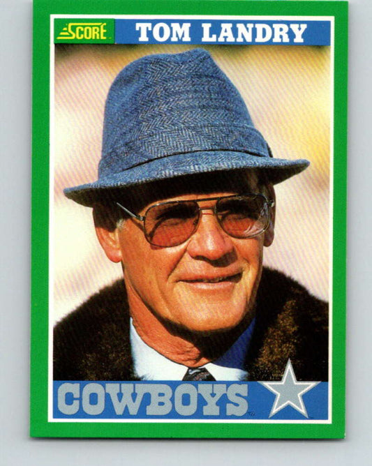 1989 Score #330 Tom Landry Mint Dallas Cowboys  Image 1