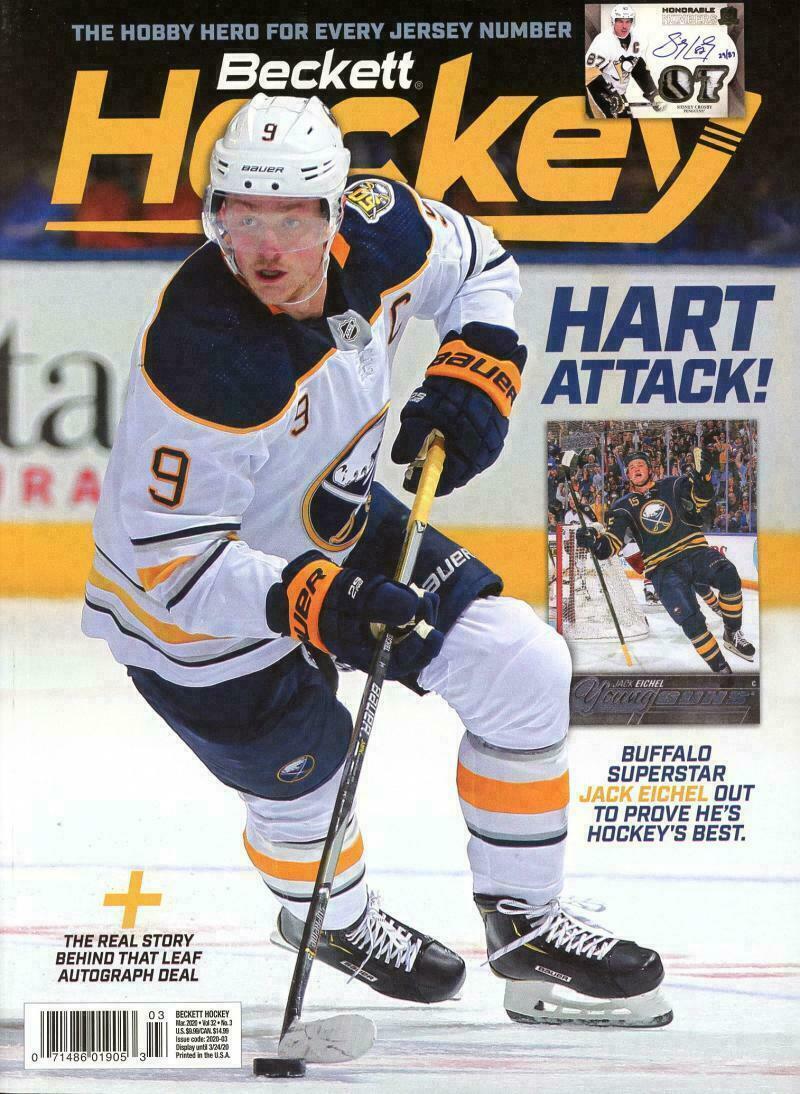 March 2020 Beckett Hockey Monthly Magazine - Jack Eichel Cover
