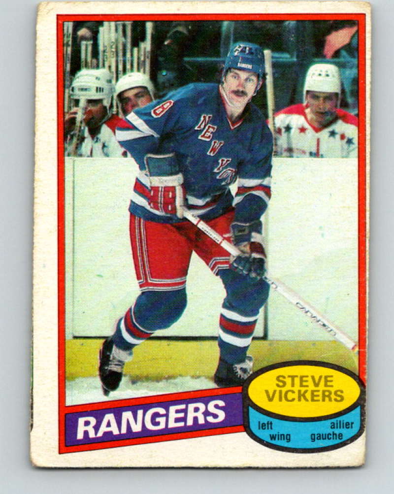 1980-81 O-Pee-Chee #23 Steve Vickers NHL New York Rangers  7780 Image 1