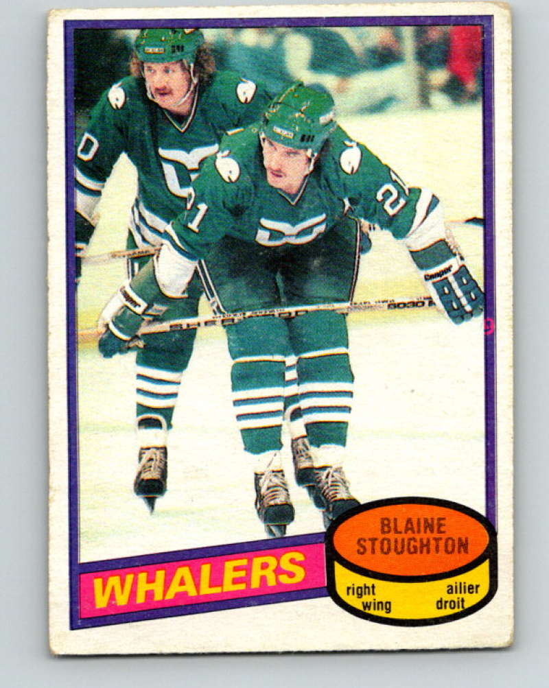 1980-81 O-Pee-Chee #30 Blaine Stoughton NHL Hartford Whalers  7787 Image 1