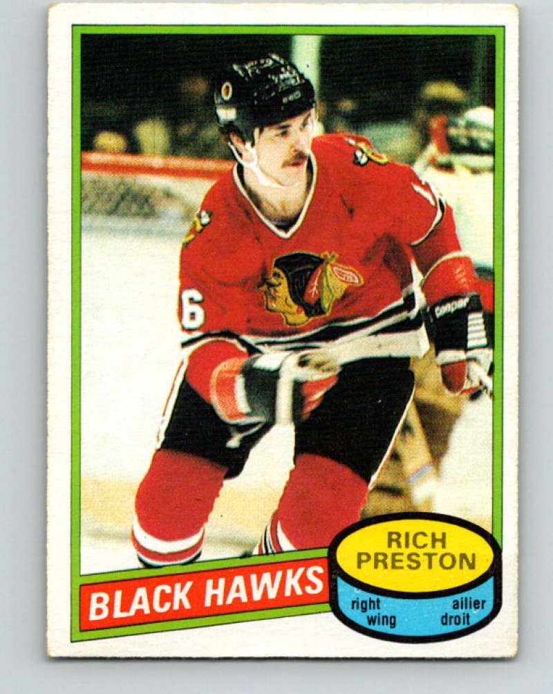 1980-81 O-Pee-Chee #41 Rich Preston NHL Chicago Blackhawks  7798 Image 1