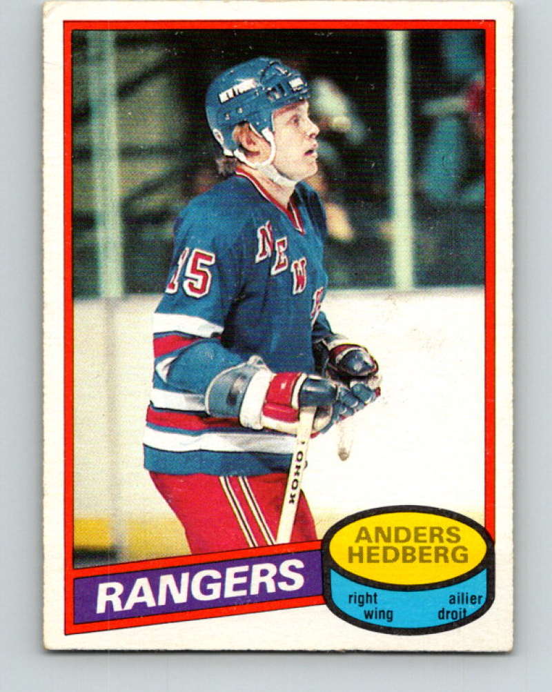 1980-81 O-Pee-Chee #73 Anders Hedberg NHL New York Rangers  7830 Image 1