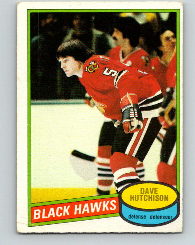 1980-81 O-Pee-Chee #78 Dave Hutchison NHL Chicago Blackhawks  7835 Image 1