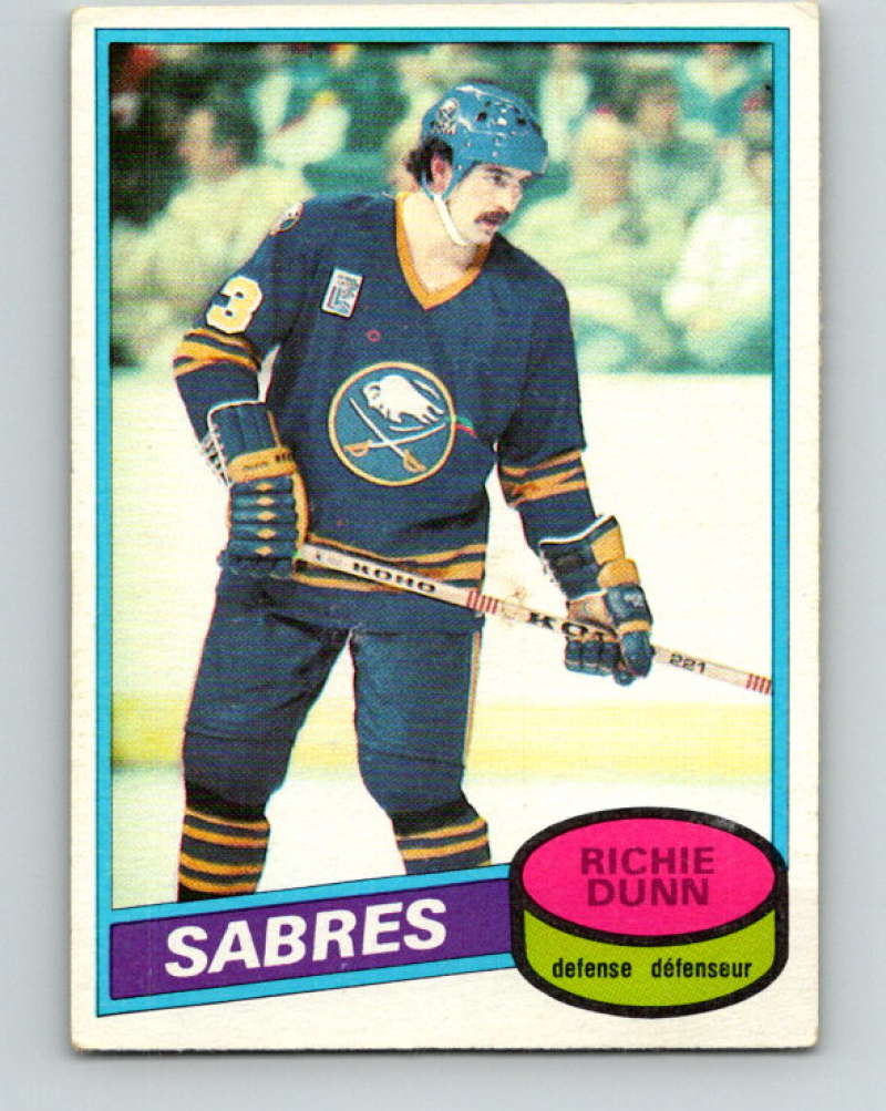 1980-81 O-Pee-Chee #109 Richie Dunn NHL RC Rookie Buffalo Sabres  7866 Image 1