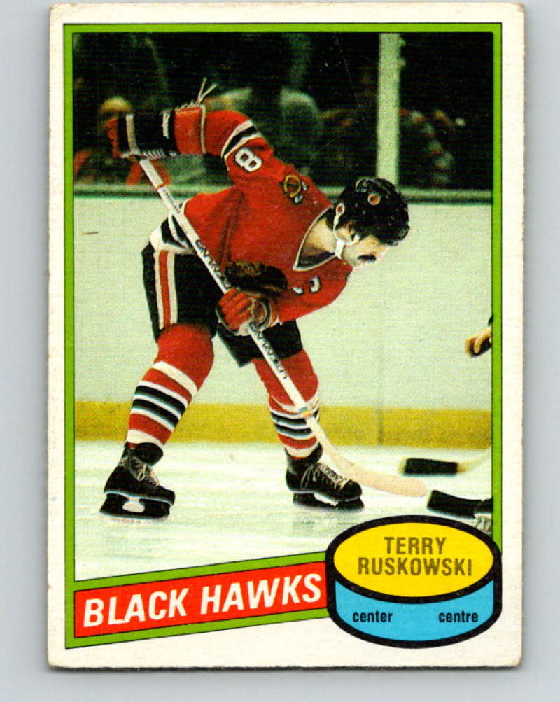 1980-81 O-Pee-Chee #119 Terry Ruskowski NHL Chicago Blackhawks  7876 Image 1