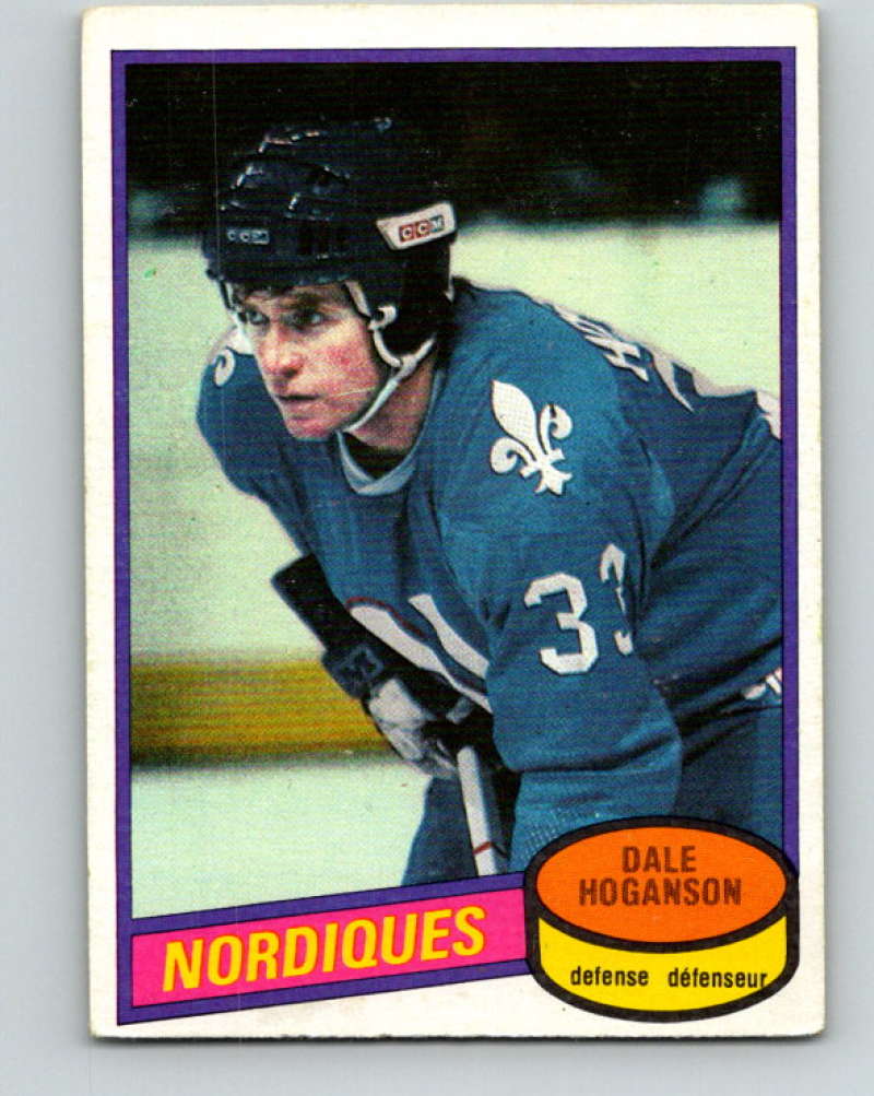 1980-81 O-Pee-Chee #155 Dale Hoganson NHL Quebec Nordiques  7912 Image 1