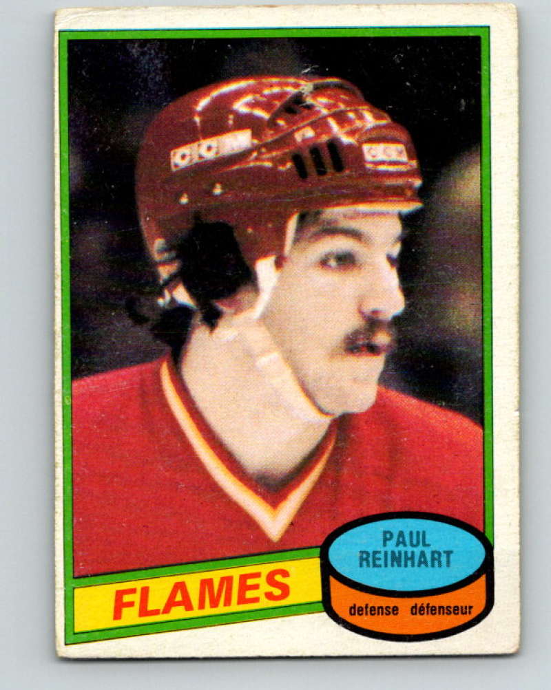 1980-81 O-Pee-Chee #157 Paul Reinhart NHL RC Rookie Flames  7914