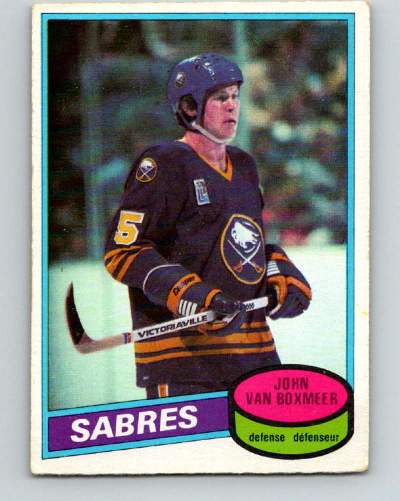 1980-81 O-Pee-Chee #183 John Van Boxmeer NHL Buffalo Sabres  7940 Image 1