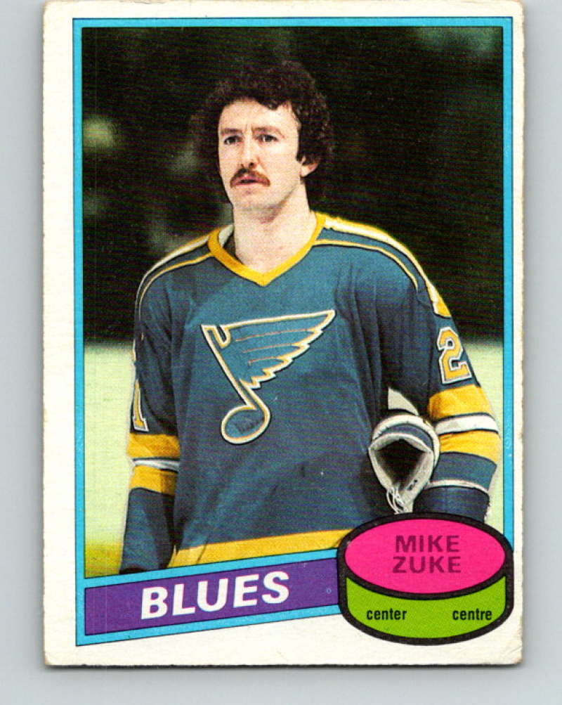 1980-81 O-Pee-Chee #209 Mike Zuke NHL RC Rookie St. Louis Blues  7966 Image 1