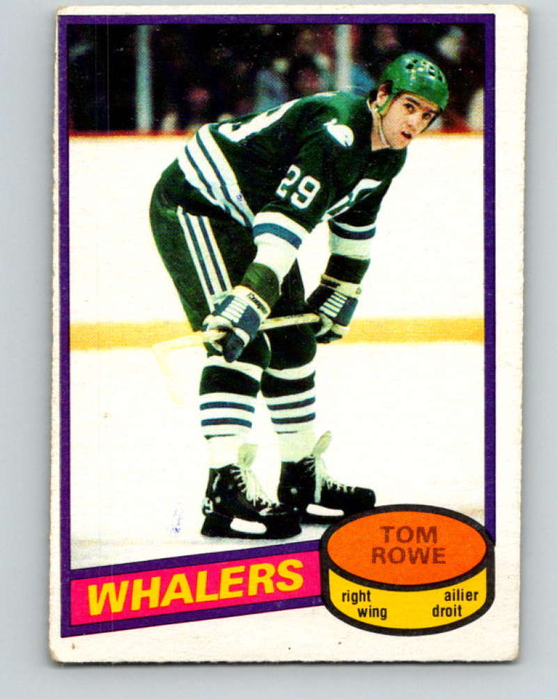 1980-81 O-Pee-Chee #214 Tom Rowe NHL Hartford Whalers  7971 Image 1