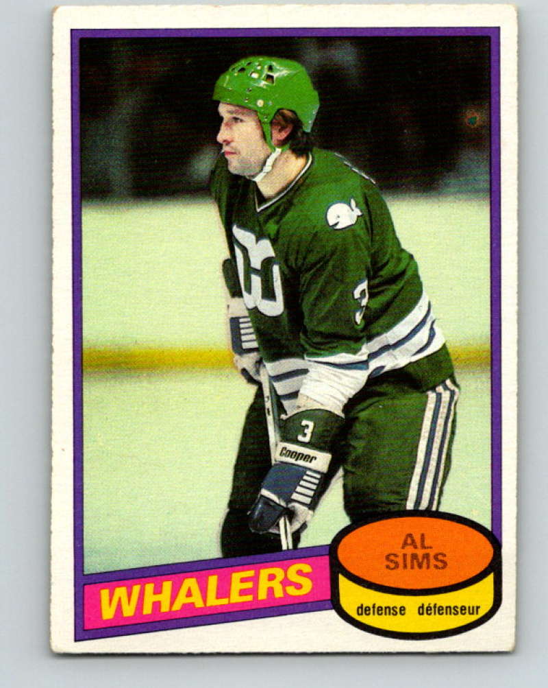1980-81 O-Pee-Chee #233 Al Sims NHL Hartford Whalers  7990 Image 1