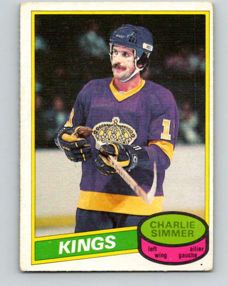 1980-81 O-Pee-Chee #240 Charlie Simmer NHL Los Angeles Kings  7997 Image 1