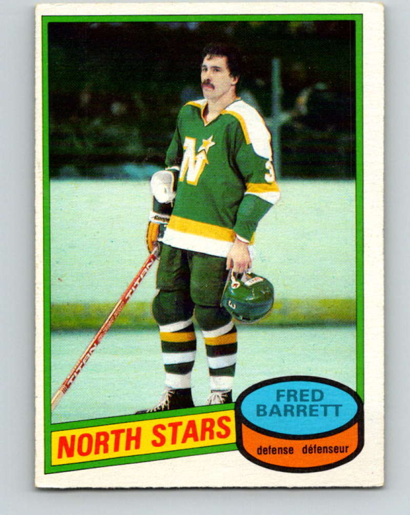 1980-81 O-Pee-Chee #253 Fred Barrett NHL Minnesota North Stars  8010 Image 1