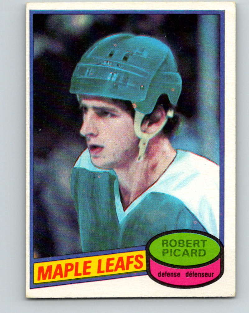 1980-81 O-Pee-Chee #255 Robert Picard NHL Toronto Maple Leafs  8012 Image 1