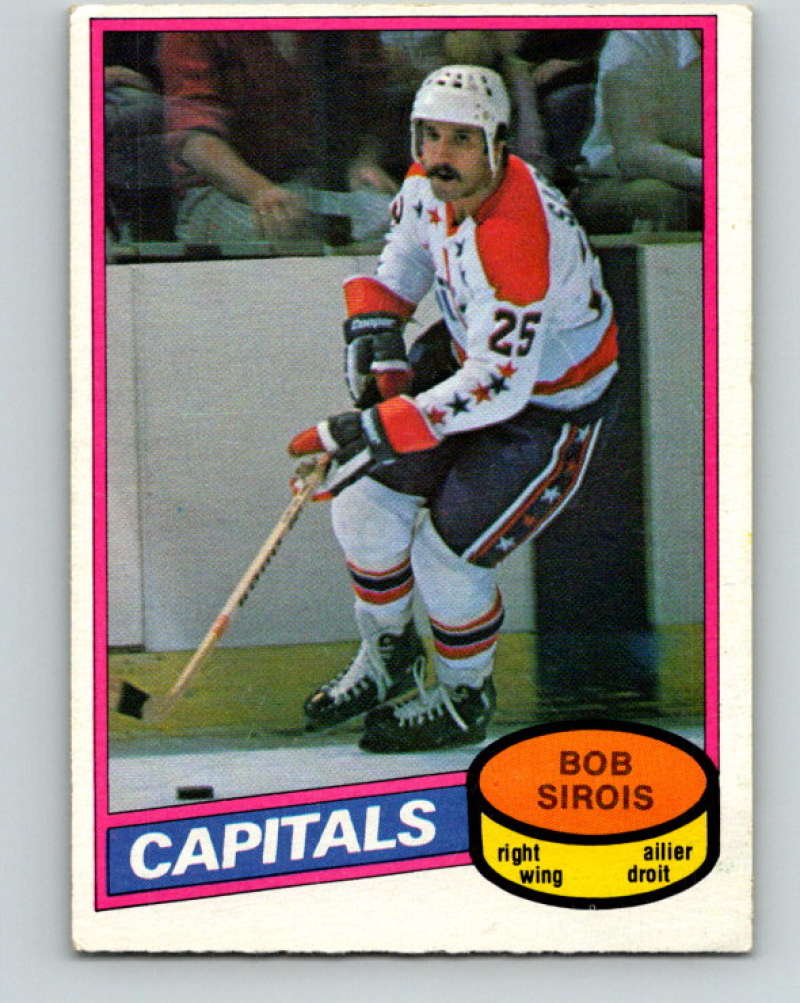 1980-81 O-Pee-Chee #313 Bob Sirois NHL Washington Capitals  8070 Image 1