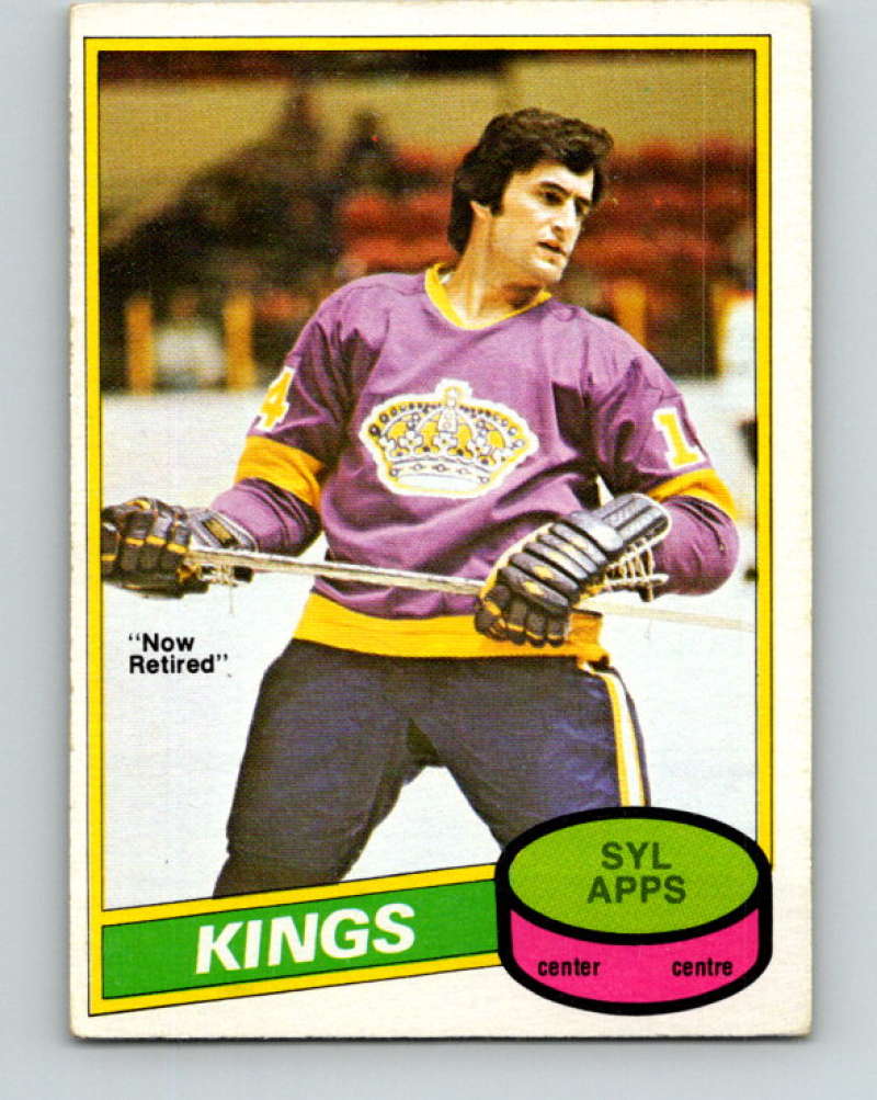 1980-81 O-Pee-Chee #362 Syl Apps Jr. NHL Los Angeles Kings  8119 Image 1