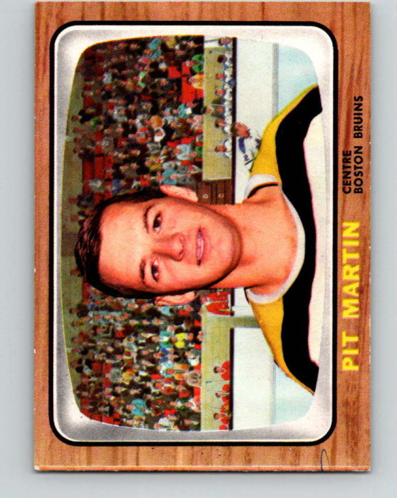 1966-67 Topps #41 Pit Martin NHL Boston Bruins  8166 Image 1