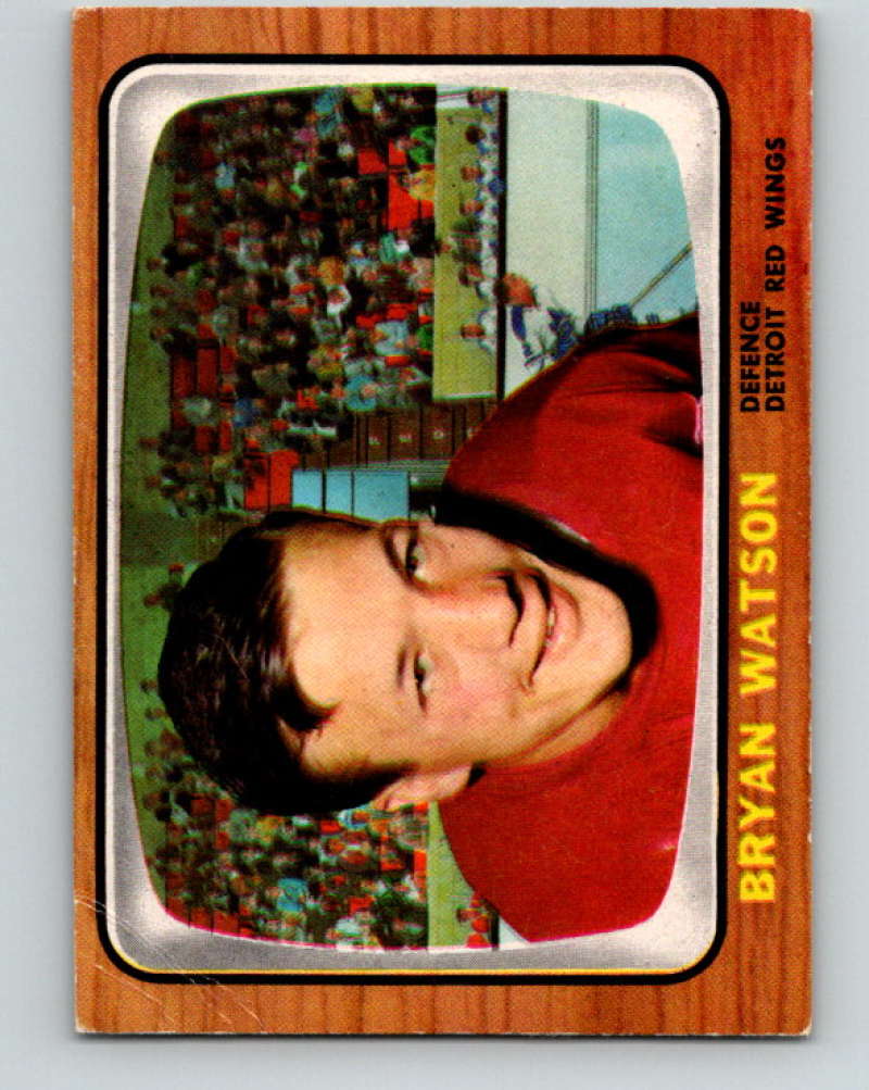 1966-67 Topps #48 Bryan Watson NHL Detroit Red Wings  8171 Image 1