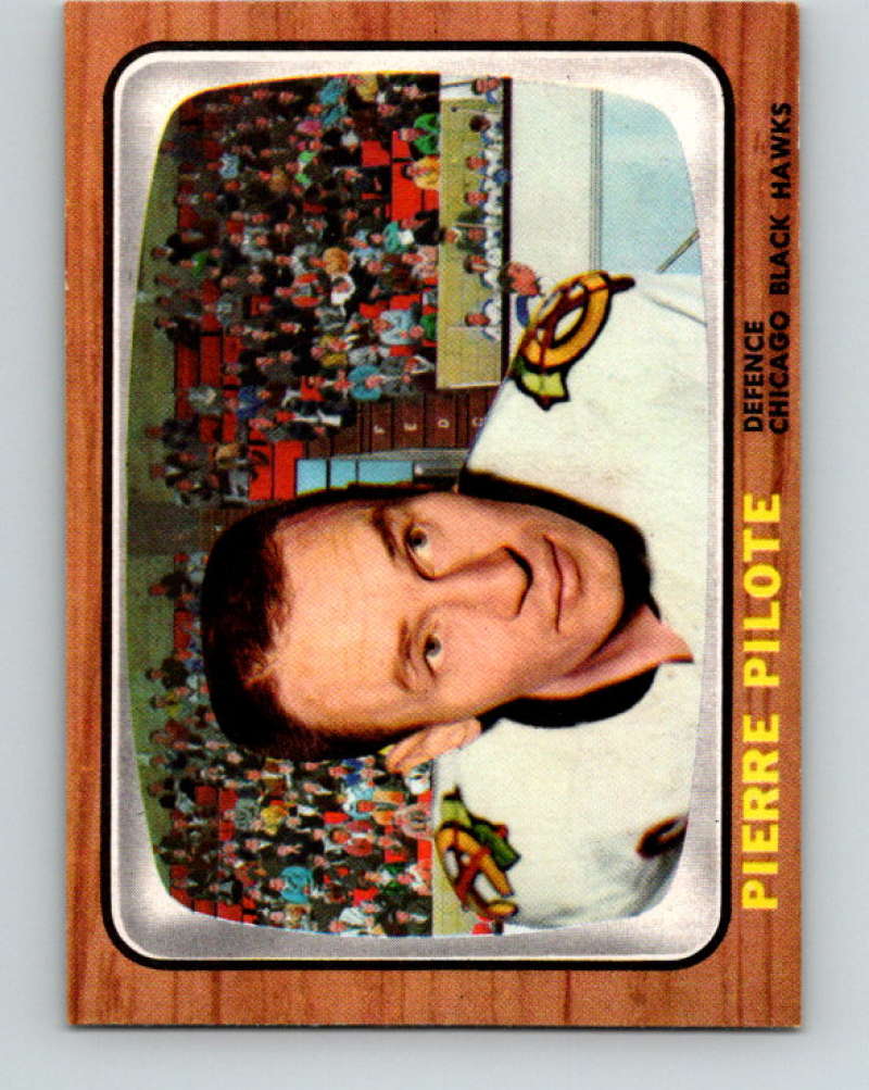 1966-67 Topps #59 Pierre Pilote NHL Chicago Blackhawks  8178