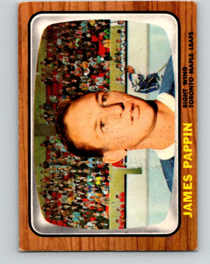 1966-67 Topps #76 Jim Pappin NHL Toronto Maple Leafs  8182