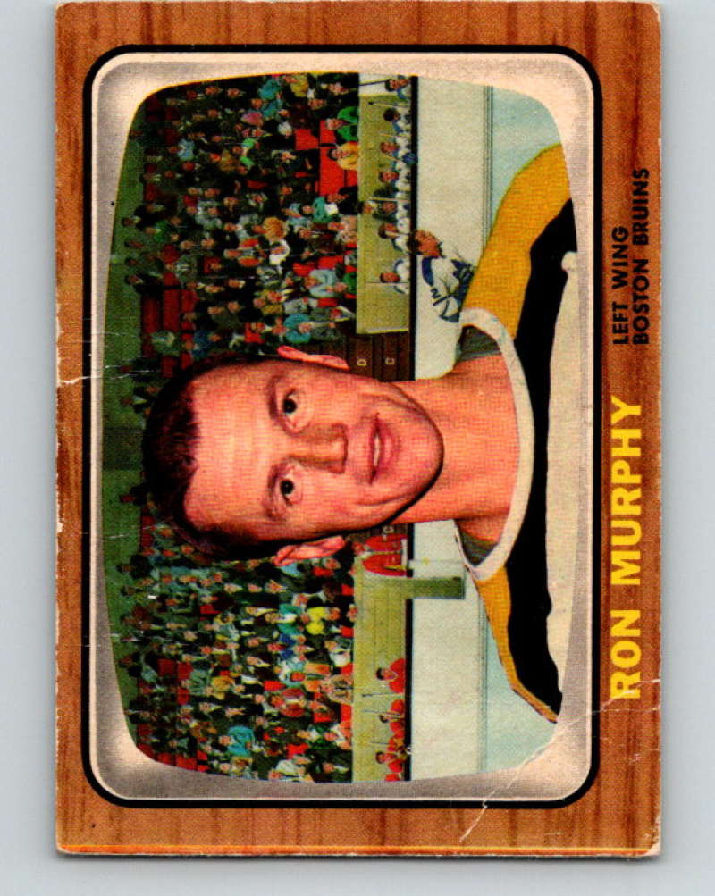 1966-67 Topps #96 Ron Murphy NHL Boston Bruins  8192 Image 1