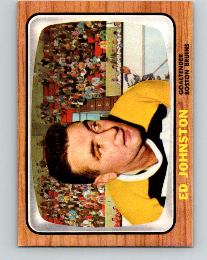 1966-67 Topps #99 Ed Johnston NHL Boston Bruins  8194
