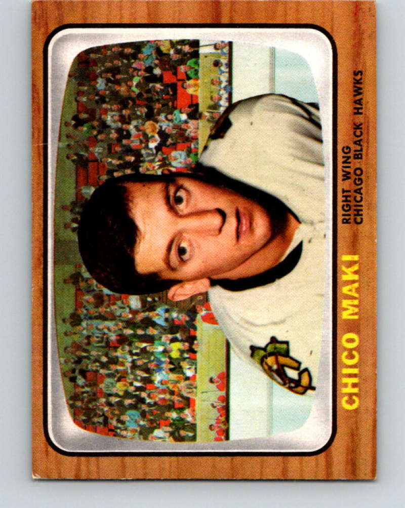 1966-67 Topps #110 Chico Maki NHL Chicago Blackhawks  8203