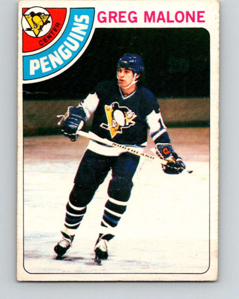 1978-79 O-Pee-Chee #233 Greg Malone  RC Rookie Pittsburgh Penguins  8532 Image 1